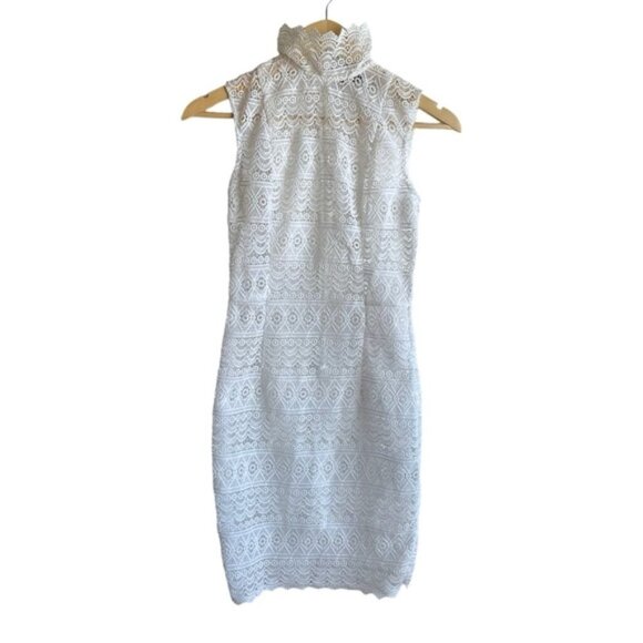 Abyss by Abby Lace Dress Size Small White - Picture 2 of 14